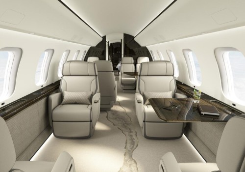 Spacious and Comfortable Seating for Luxury Private Jet Travel